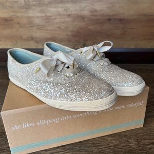 Kate Spade Keds Glitter Shoes Size 8.5